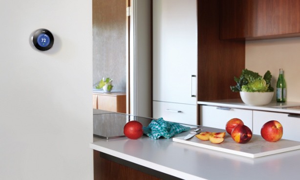 The Nest Smart Thermostat in Kitchen